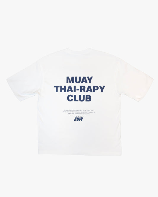 MUAY-THAIRAPY CLUB V1 WHITE BLUE